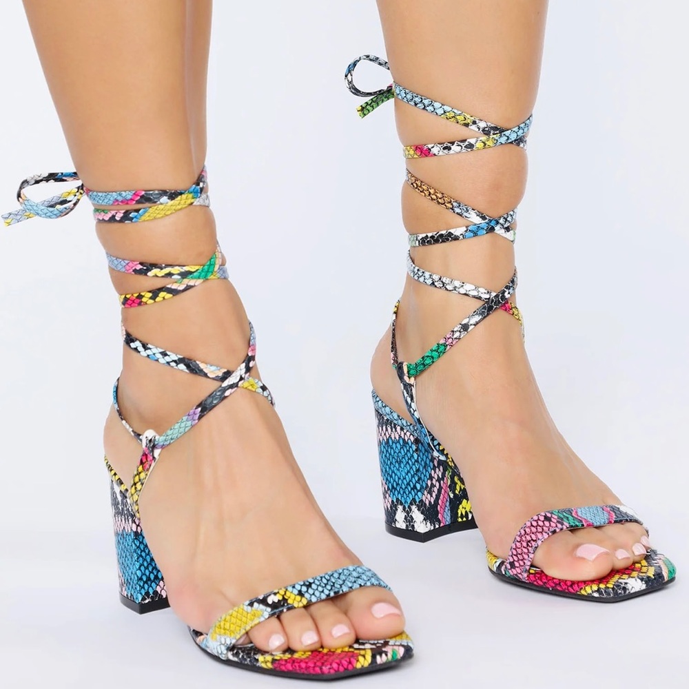 Multi Block Heel Sandals